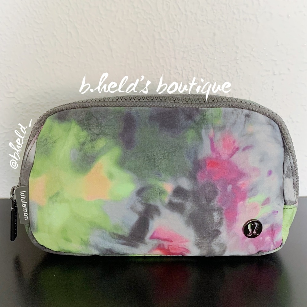 lululemon Everywhere Belt Bag in Hyper Dye Multi/Rover Pink Green (1L) New NWT - Picture 4 of 16